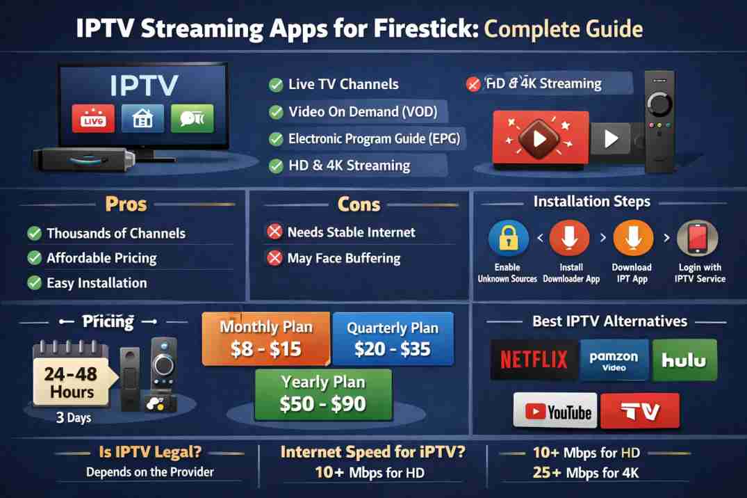 Best IPTV Streaming Apps for Firestick