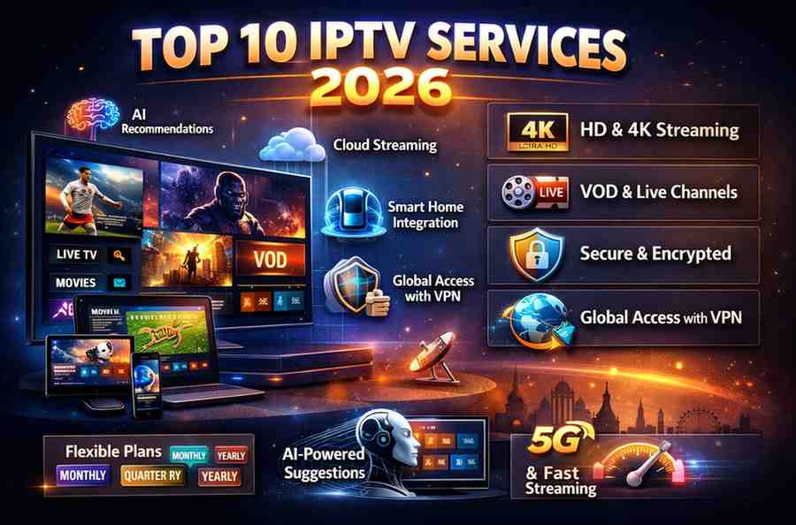 Top 10 IPTV Services 2026