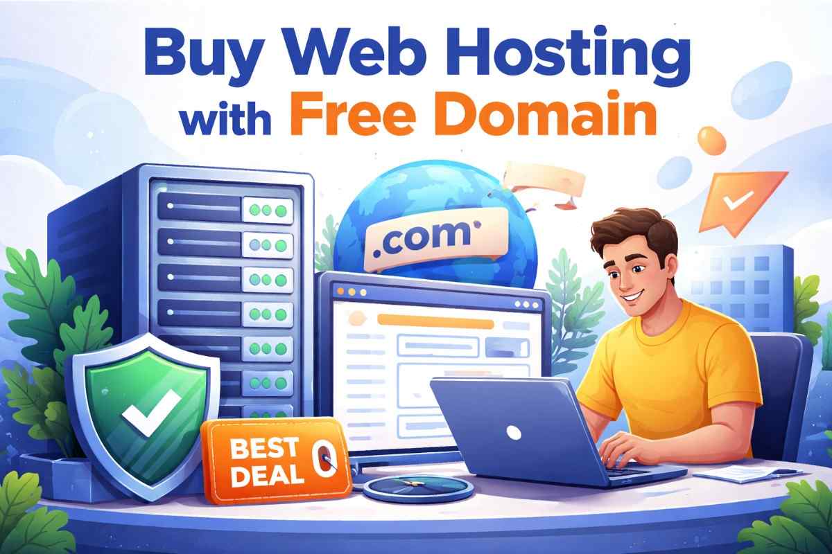 buy web hosting with free domain