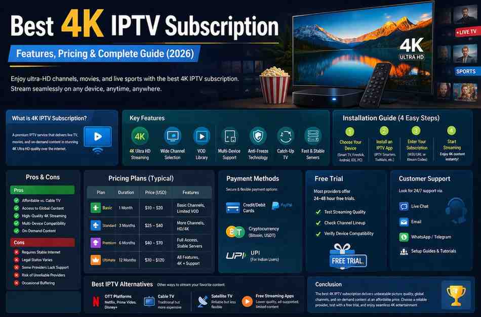 Best 4K IPTV Subscription