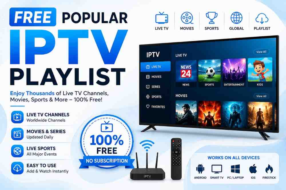 free popular iptv playlist