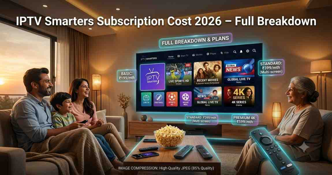 IPTV Smarters Subscription Cost
