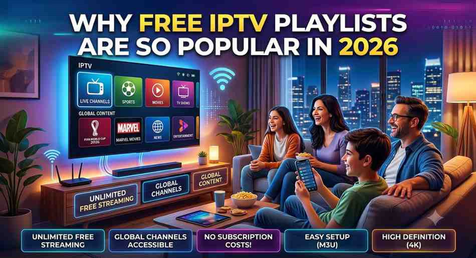 Why Free IPTV Playlists Are So Popular in 2026