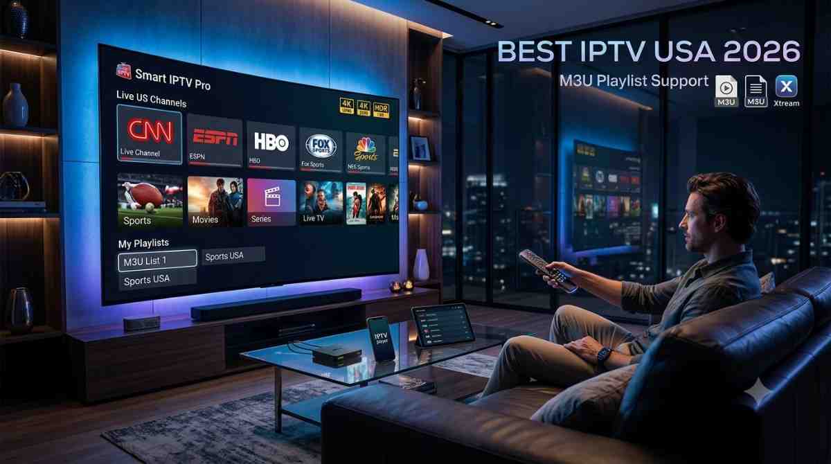 Best IPTV for USA supporting M3U playlists