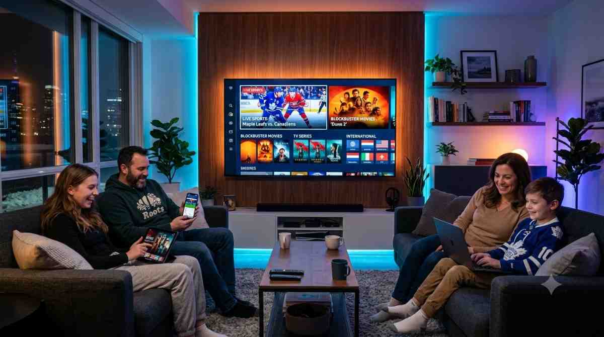 IPTV Canada subscription with premium entertainment